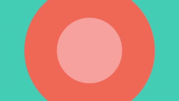 Kleurrijke Heldere Abstracte Cirkel Lus Motion Design Voor Intro — Stockvideo