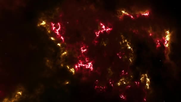 Science Space Nebula Bakgrund Video Rörliga Stjärnor Utrymme Bakgrund Rotation — Stockvideo