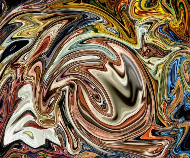 Soyut renk karışımı (124) resim; El resmi