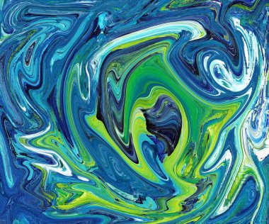 Soyut renk karışımı (124) resim; El resmi