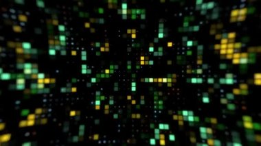 Dijital Taşıyıcı Yeşil Turuncu Grafik Arkaplan