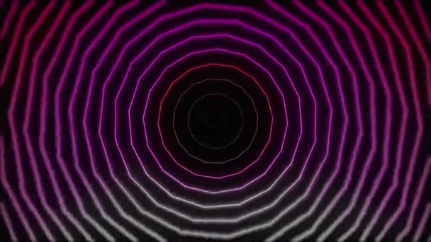 Mooie Visuele Cirkel Loops Achtergrond — Stockvideo