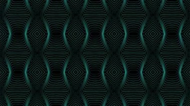 4K Psikedelik Hareketi Kusursuz Desenler Tasarımı. Soyut Neon Psikedelik Arkaplan. Eşsiz Doku Sanrısal Tasarımı.