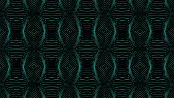 Psychedelic Motion Seamless Model Design Abstraktní Neonové Psychedelické Pozadí Unikátní — Stock video