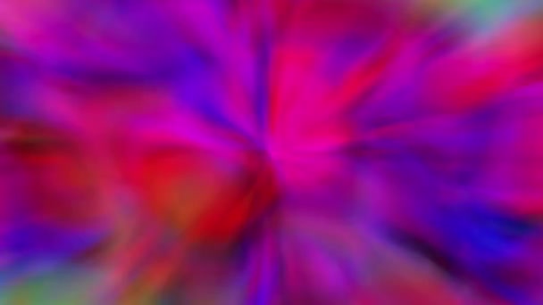 Farbverlauf Lebendige Regenbogenfarbe Hypnose Spiralanimation Hintergrund Abstrakte Bunte Psychedelische Disco — Stockvideo