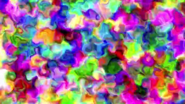 Farbverlauf Lebendige Regenbogenfarbe Hypnose Spiralanimation Hintergrund Abstrakte Bunte Psychedelische Disco — Stockvideo