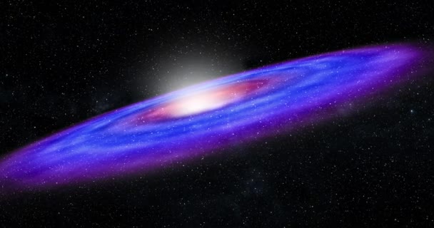 Spiral Galaxy Απεικόνιση Του Γαλαξία Μας — Αρχείο Βίντεο