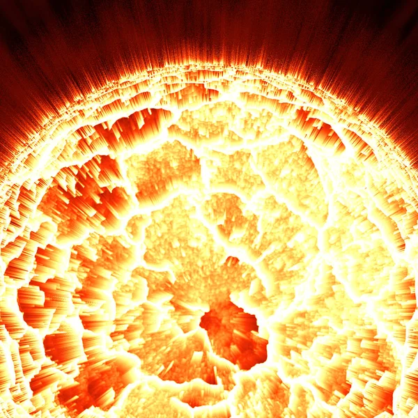 Planeta Explode Seu Núcleo — Fotografia de Stock