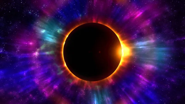Eclipse Solar Anillado Elementos Del Eclipse Solar — Foto de Stock