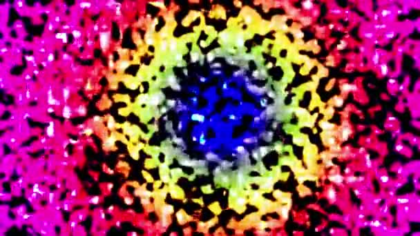 Бесшовный Красочный Луч Градиента Фон — стоковое видео