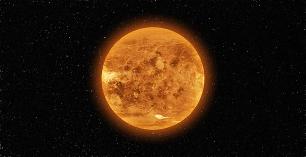 Superfície Vénus Vénus Rotação 360 Graus Renderização Realista Vênus Estrelas Imagens De Bancos De Imagens Sem Royalties