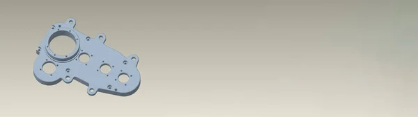 Модель Перспективная Геометрия Моделирование Внешний Вид Модели Аксонометрия Деталь Баннер — стоковое фото