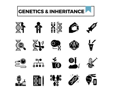 Genetik ve kalıtım simgesi.