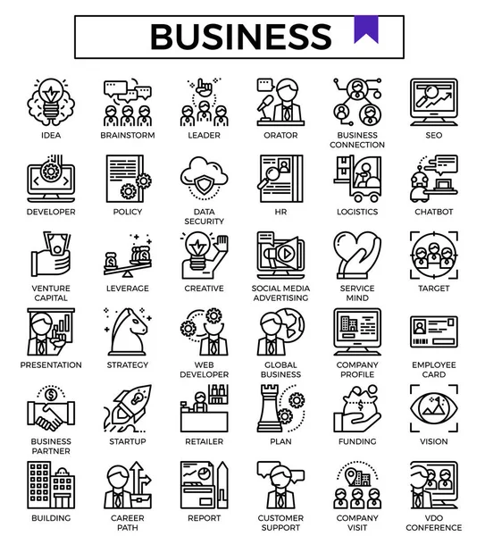 Symbolset Für Wirtschaft Und Finanzen — Stockvektor