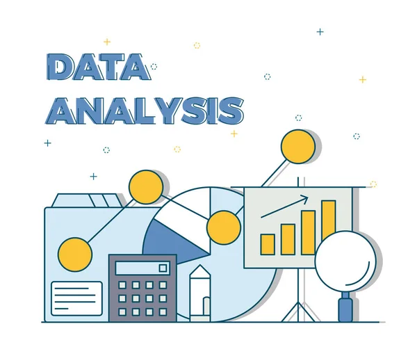 Ilustração Relatório Estatístico Para Apresentação Das Empresas Finanças —  Vetores de Stock