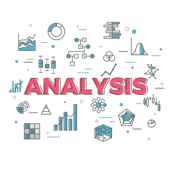 Illustration Datavisualisering — Stock vektor