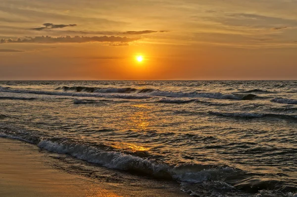 バルト海の日没 ストックフォト