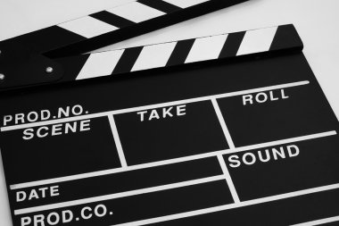 Film beyaz arka plan üzerinde kayrak