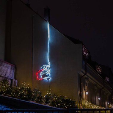 Noel zamanı Vilnius sokakları