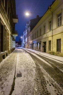 Noel zamanı Vilnius sokakları