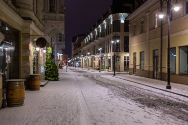 Noel zamanı Vilnius sokakları