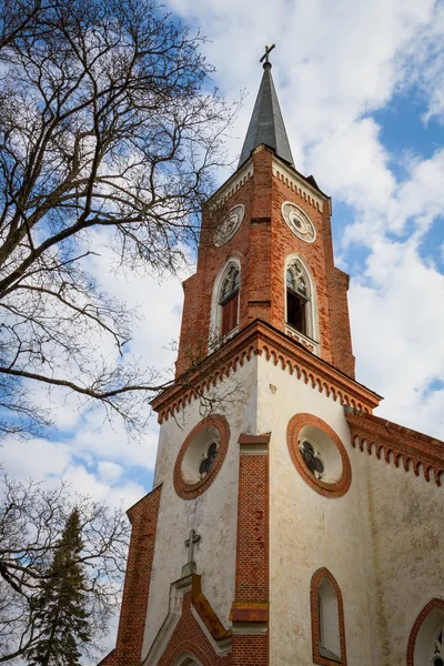 Chiesa luterana in Lettonia — Foto Stock