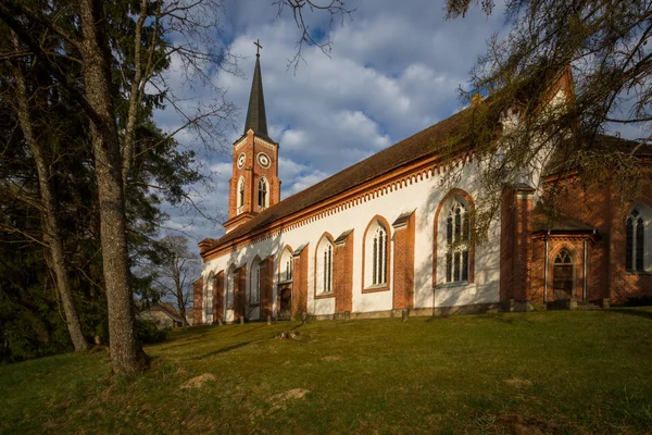 Chiesa luterana in Lettonia — Foto Stock