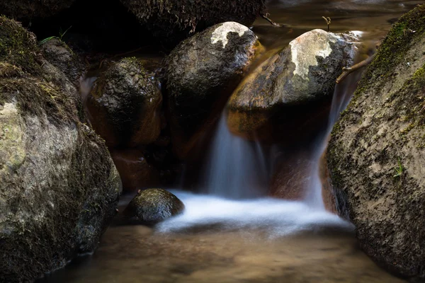 Schöner Wasserfall Wildem Wald — Stockfoto