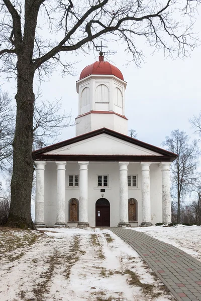 Vecchia Chiesa Cristiana Nella Stagione Invernale — Foto Stock