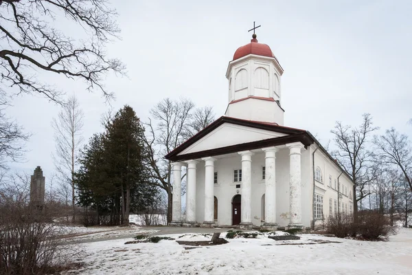 Vecchia Chiesa Cristiana Nella Stagione Invernale — Foto Stock