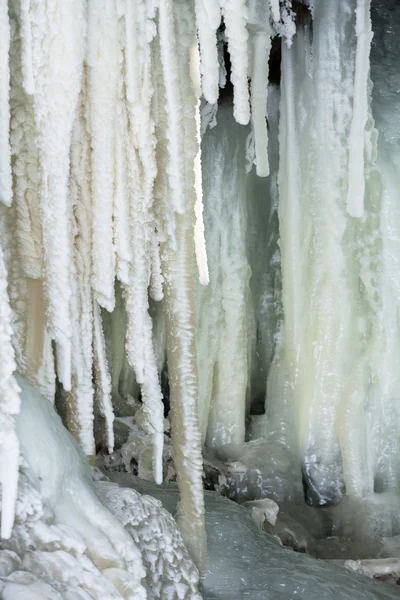 Cascada Congelada Temporada Invierno — Foto de Stock