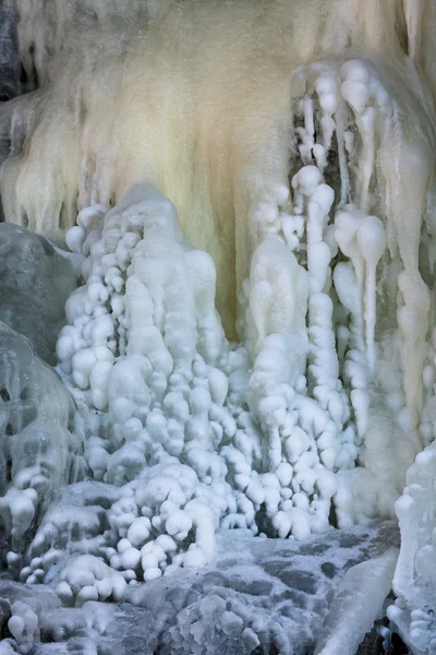 Cascada Înghețată Sezonul Iarnă — Fotografie, imagine de stoc