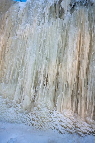 Cascada Congelada Temporada Invierno — Foto de Stock