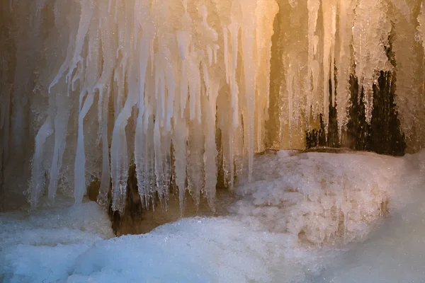 Cascada Congelada Temporada Invierno — Foto de Stock