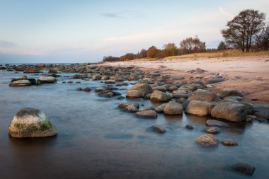 Güneşli bir günde deniz kıyısı