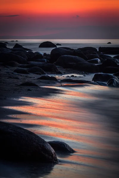 Gün Batımında Deniz Kıyısında — Stok fotoğraf