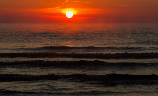 Meeresküste Bei Sonnenuntergang — Stockfoto