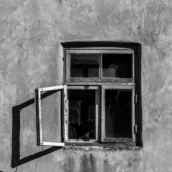 Ventana Del Antiguo Edificio Piedra —  Fotos de Stock