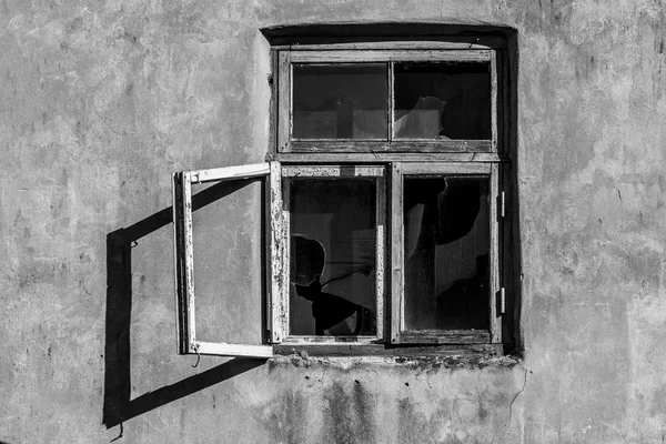 Fenster Des Alten Steingebäudes — Stockfoto