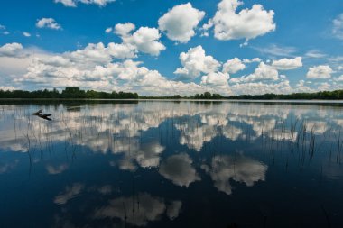 bulutlar yansımaları göle