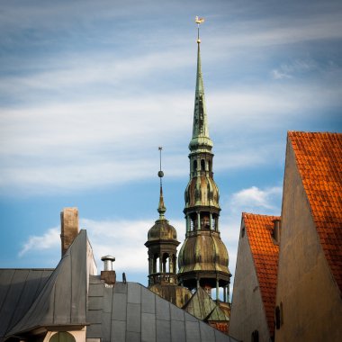 Streets and buildings in Riga old city