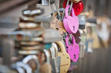 sewing locks in the store.