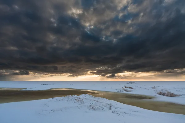 Peisajul Nord Sezonul Iarnă — Fotografie, imagine de stoc