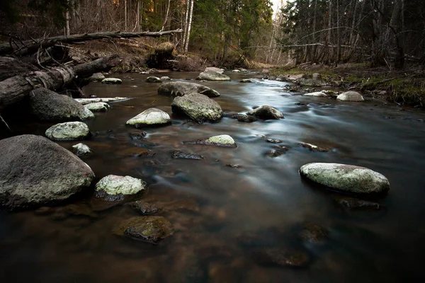 A small river with stones — Stock Photo, Image