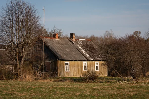 Altes Holzbad Seeufer — Stockfoto