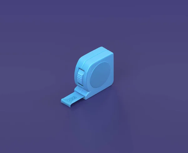 青の背景 単色のワークショップとDiyツール 3Dレンダリング上の等価性テーブル測定 — ストック写真