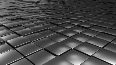 Soyut 3d nesneler desen arkaplan küpleri ve altıgenler, sunum ve web sayfası arkaplanları için 3d oluşturma