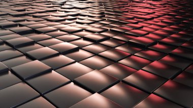 Soyut 3d nesneler desen arkaplan küpleri ve altıgenler, sunum ve web sayfası arkaplanları için 3d oluşturma