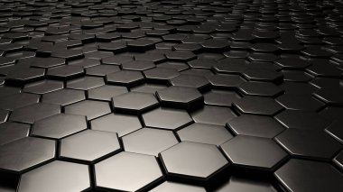 Soyut 3d nesneler desen arkaplan küpleri ve altıgenler, sunum ve web sayfası arkaplanları için 3d oluşturma