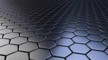 Soyut 3d nesneler desen arkaplan küpleri ve altıgenler, sunum ve web sayfası arkaplanları için 3d oluşturma